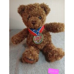 2003 Wish Bear Plush Love Follow Your Heart Vintage Limited Edition w Medal 12"